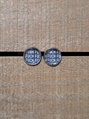 💟 Bad Word Handmade Stud Earrings